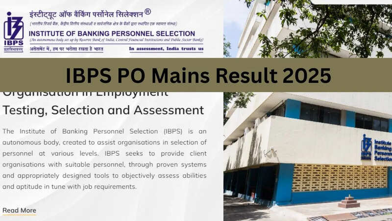 IBPS PO Mains Result 2025 Date, Kab Aayega