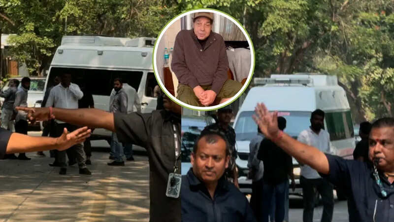 Ambulance Outside Dharmendra House