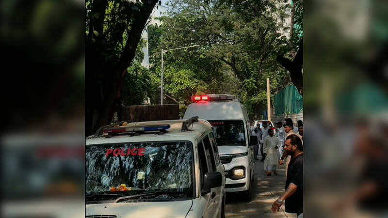 Ambulance Outside Dharmendra House