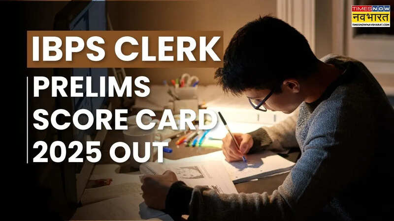 IBPS Clerk Prelims Score Card 2025