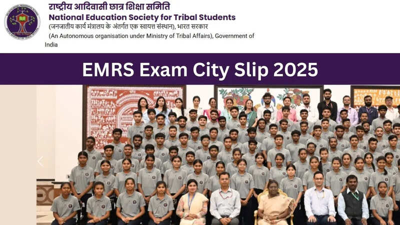EMRS Teaching, Non Teaching Exam City Slip 2025 Released