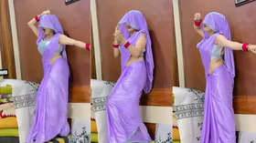 Bhabhi Dance घूंघट में देसी भाभी का झन्नाटेदार डांस लटके-झटके देखकर दिल हार बैठेंगे