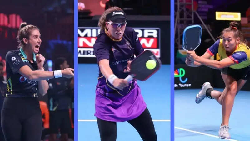 आईपीबीएल 2025: पहले दिन के तीन सितारे (बाएं से दाएं) - शेल्बी बेट्स (लखनऊ लैपर्ड्स), मेगन फज (हैदराबाद रॉयल्स) और रूज वैन रीक (चेन्नई सुपर वॉरियर्स) ने नई दिल्ली में आईपीबीएल 2025 की ओपनिंग डे को खास बना दिया।