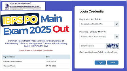 IBPS PO Mains Result 2025: घोषित हुए प्रोबेशनरी ऑफिसर मेंस परीक्षा के रिजल्ट, ibps.in पर इस लिंक से करें चेक