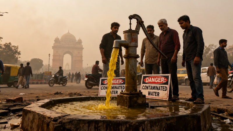 दिल्ली के पानी घुले खतरनाक केमिकल