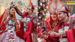 Sara Khan ने साझा की कृष पाठक संग फेरों की तस्वीरें, दिल की बातें बयां कर बोलीं- मांग का ये सिंदूर...