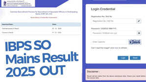 IBPS SO Mains Result 2025 OUT: जारी हो गया एसओ (SO) परीक्षा का रिजल्ट, इस डायरेक्ट लिंक से करें चेक