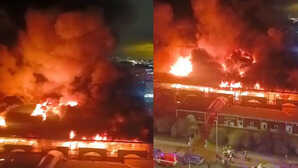 रूस के सेंट पीटर्सबर्ग में आग का तांडव, 40 से अधिक फायर ब्रिगेड की टीमें मौजूद; एक की मौत