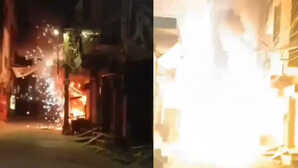 Video: दिल्ली के उत्तम नगर में सिलेंडर रिफिलिंग की दुकान में जोरदार धमाका, कोई हताहत नहीं; देखें वीडियो