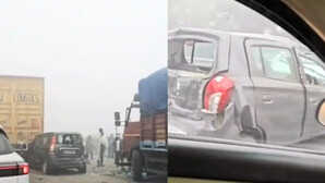 Greater Noida News: कोहरे के कारण बड़ा हादसा, गाड़ियों की हुई आपस में टक्कर, कई घायल