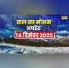 कल का मौसम  50 घंटे बारिश होगी मूसलाधार बर्फबारी से पारा गिरेगा धड़ाम कोहरा-शीतलहर का बड़ा अलर्ट