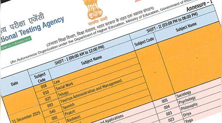 UGC NET 2025: इंतजार खत्म सब्जेक्ट-वाइज जारी हुआ यूजीसी नेट परीक्षा का ​शेड्यूल, यहां देखें पूरी टेबल