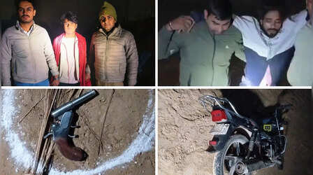 Ghaziabad News: गाजियाबाद में पुलिस एनकाउंटर, 25-25 हजार के दो इनामी बदमाश गिरफ्तार
