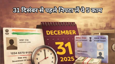 पैन कार्ड तो बंद ही हो जाएगा, 31 दिसंबर से पहले निपटा लें ये पांच काम, वरना होगा बड़ा नुकसान