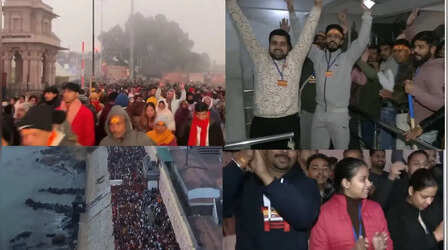 वैष्णो देवी से राम मंदिर तक, नए साल पर दर्शन को जुटे लाखों श्रद्धालु; हिल स्टेशनों में भी रिकॉर्ड भीड़