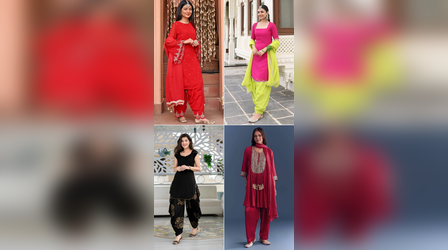 लोहड़ी पर ऐसे पटियाला सलवार सूट पहनती हैं पंजाब की कुड़ियां, देखें पंजाबी सूट के नए डिजाइन