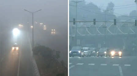 Delhi Fog: घने कोहरे की कैद में दिल्ली-NCR, सड़कों पर सुबह रेंगते दिखे वाहन; IMD का ऑरेंज अलर्ट जारी