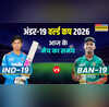 IND vs BAN U19 World Cup 2026 Match Timing Today भारत और बांग्लादेश के बीच अंडर-19 विश्व कप का मैच जानिए समय