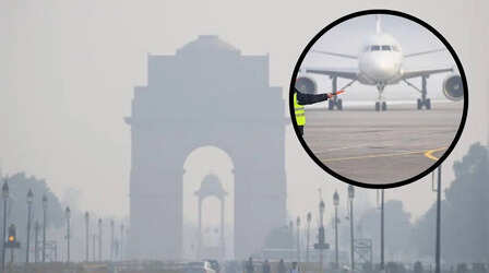 फिर घुटा दिल्ली का दम, AQI 440 पर, 2 साल में जनवरी का सबसे खराब दिन; घने कोहरे से 500 से ज़्यादा फ्लाइट्स लेट