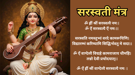 Saraswati Mata Mantra In Sanskrit: सरस्वती माता पूजा मंत्र, ध्यान मंत्र, बीज मंत्र, विद्या मंत्र, पुष्पांजलि मंत्र, नील सरस्वती मंत्र, मूर्ति स्थापना मंत्र और गायत्री मंत्र, Ya Devi Sarva Bhuteshu Saraswati Mantra