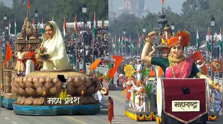 Republic Day Parade 2026: झांकियों में दिखा 'विकसित भारत', आसमान में गूंजी राफेल की दहाड़; देखें परेड की कुछ खास तस्वीरें