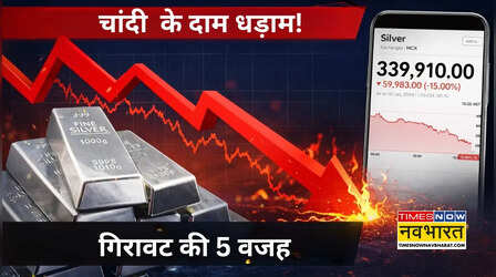 Silver Crash Explained: औंधे मुंह गिरे दाम, 24 घंटे में 1 लाख सस्ती हुई चांदी, गिरावट के ये 5 कारण?