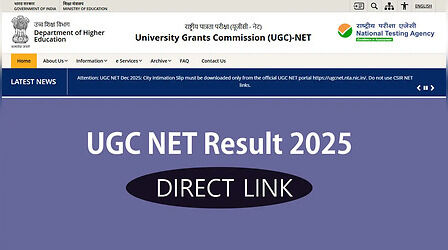 UGC NET December Result 2025: यूजीसी नेट रिजल्ट 2025, डायरेक्ट लिंक से ऐसे करें चेक