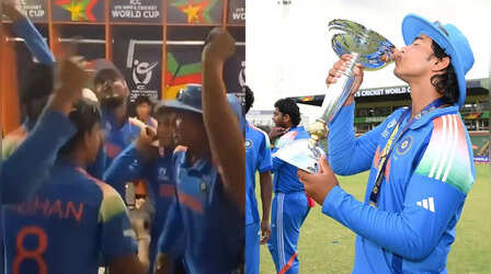 Vaibhav Sooryavanshi Celebration Video: जीत के बाद ड्रेसिंग रूम में टीम के साथ झूमे वैभव सूर्यवंशी, भोजपुरी संगीत पर थिरके, देखिए वीडियो