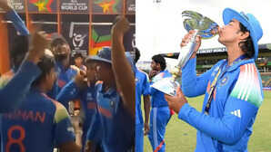 Vaibhav Sooryavanshi Celebration Video जीत के बाद ड्रेसिंग रूम में टीम के साथ झूमे वैभव सूर्यवंशी भोजपुरी संगीत पर थिरके देखिए वीडियो