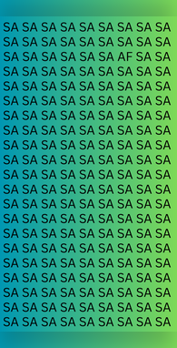 SA के बीच गुम हो गया है AF केवल पारखी नजर वाले ढूंढ़ पाएंगे