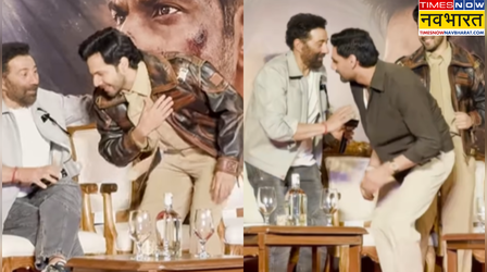 Border 2 हिट होते ही वरुण धवन ने छुए सनी देओल के पैर, अहान शेट्टी ने भी लिया आशीर्वाद