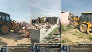 ग्रेटर नोएडा वेस्ट में फिर चला अथॉरिटी का बुल्डोजर डूब क्षेत्र में अवैध निर्माण ध्वस्त