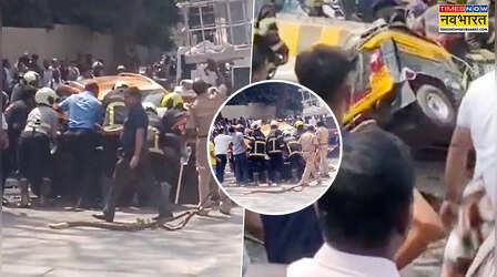 Mumbai: मेट्रो कंस्ट्रक्शन के दौरान स्लैब गिरा, कई गाड़ियां चपेट में आईं; 4 लोग घायल