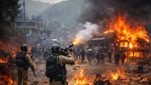 गोलियों की आवाज से फिर दहला मणिपुर का उखरुल शांति की कोशिश में पुलिस अफवाहों से बचने की अपील की