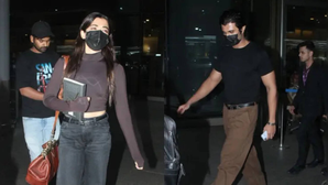 शादी की खबरों के बीच रश्मिका-विजय एयरपोर्ट पर साथ में हुए स्पॉट दिखा स्टाइलिश अवतार