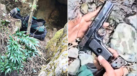 जम्मू कश्मीर के पुंछ में आतंकी ठिकाने का पर्दाफाश, पिस्तौल और अन्य सामान जब्त