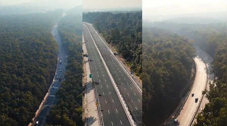 जंगल के बीच अद्भुत मुजस्समा, दिल्ली-देहरादून एक्सप्रेसवे पर रफ्तार को मिली नई पहचान