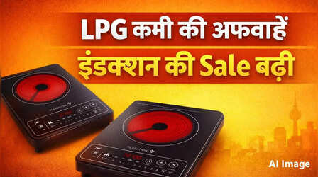 LPG Crisis ने बढ़ाई इंडक्शन की बिक्री, इलेक्ट्रॉनिक्स की दुकानों पर उमड़े ग्राहक