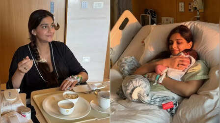 Sonam Kapoor ने नन्ही सी जान को सीने से लगाकर लुटाया प्यार, डिलीवरी के बाद अस्पताल से सामने आईं पहली झलक