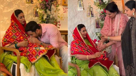 Divyanka Tripathi शादी के 10 साल बाद बनेंगी मां, परिवार ने धूम-धड़ाके से की गोदभराई; पति ने लुटाया प्यार
