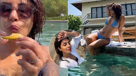 Priyanka Chopra ने पूल में डुबकी लगाकर एंजॉय किया संडे, अप्रैल की चिलचिलाती गर्मी को यूं दी मात