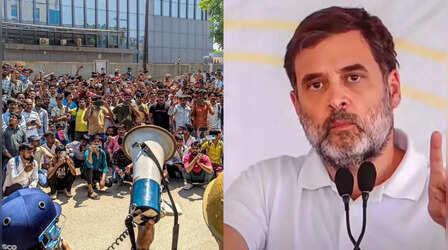 Rahul Gandhi : नोएडा के मजदूरों को मिला राहुल गांधी का साथ, कांग्रेस नेता बोले-'देश के श्रमिकों की यह आखिरी चीख'