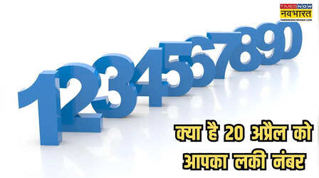 Today Lucky Number 20 April 2026 : 20 अप्रैल का क्या रहेगा आपका लकी नंबर, जानिए अपनी राशि से