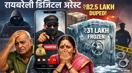 Raebareli Digital Arrest: रिटायर सूबेदार और उनकी पत्नी को 6 दिन तक डिजिटल अरेस्ट रखकर 82 लाख रुपये ठगे