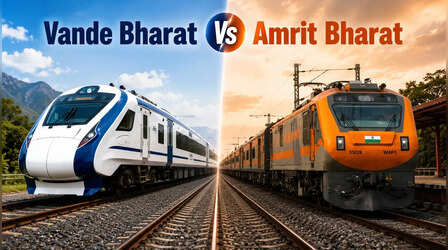 वंदे भारत और अमृत भारत ट्रेन में क्या है अंतर? यहां जानें किसका टिकट है सस्ता, कौन है रफ्तार में नंबर एक