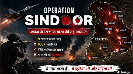 Operation Sindoor ने दिया साफ संदेश, ये नया भारत है घुसेगा भी और मारेगा भी, एक ही रात में 9 आतंकी ठिकाने किये ध्वस्त