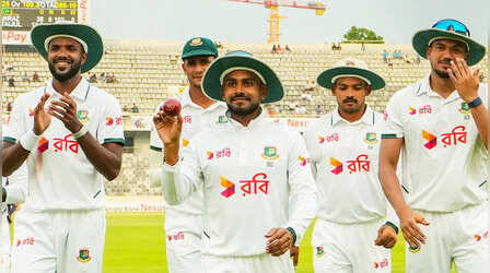 BAN vs PAK 1st Test Day 2 Highlights: मेहदी हसन के पंजे में फंसा पाकिस्तान, बांग्लादेश ने पहली पारी में हासिल की मामूली बढ़त