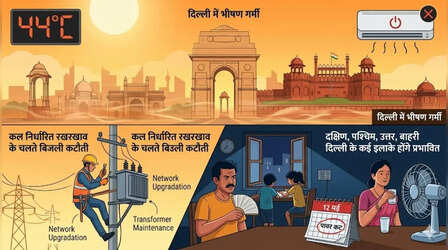 कल का पावरकट (Power Cut 12 May 2026): गुलमोहर पार्क, NFC, द्वारका, जनकपुरी, मोहन गार्डन, देवली सहित इन इलाकों में घंटों नहीं आएगी बिजली, देखें पूरा शेड्यूल