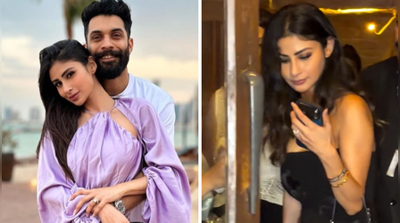 सूरज नांबियार संग तलाक की अफवाहों के बीच फर्स्ट टाइम स्पॉट हुईं Mouni Roy, फ्लॉन्ट की डायमंड रिंग