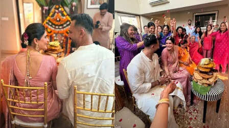 Karishna Tanna की धूम-धड़ाके से हुई गोदभराई, प्रेग्नेंसी में पिंक साड़ी पहन लगीं बेहद खूबसूरत